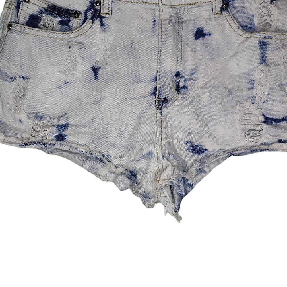 J & C High Rise Denim Short Shorts - Picture 5 of 7
